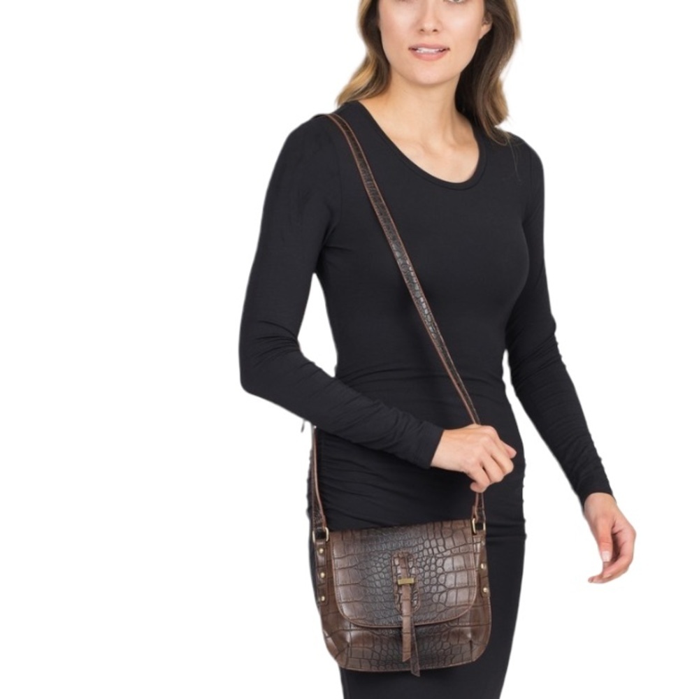 Sondra Roberts Saddle Crossbody Bag